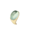 Bague 53 Bague en Or Jaune et Pierre Cabochon Vert d'Eau 58 Facettes 32231