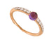 Bague 52 bague POMELLATO m'ama non m'ama amethyste 52 diamants en or jaune 18k 58 Facettes 268364