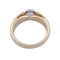 Bague 54 Bague solitaire or jaune, platine. 58 Facettes 32407