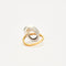Bague 51 Bague en or jaune et or blanc 58 Facettes 2560