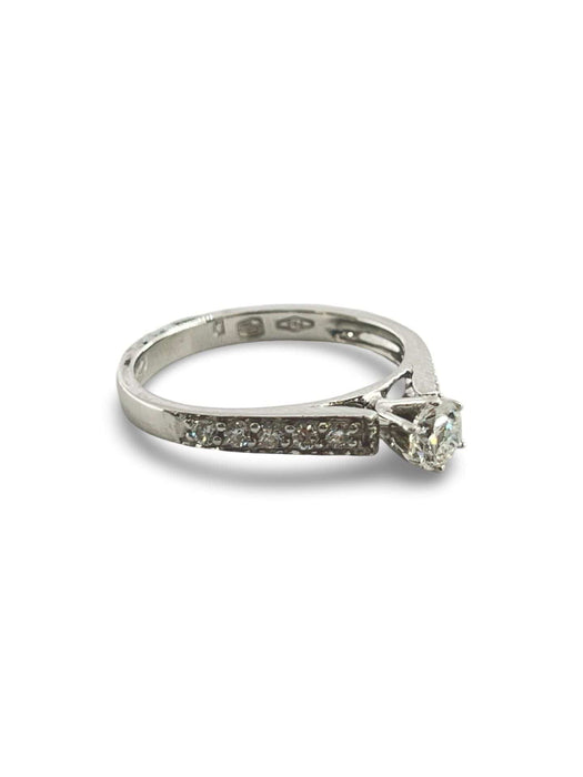 Bague 53 Bague solitaire or et diamants 0,38 ct 58 Facettes