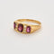 Bague 55.5 Bague or jaune, rubis et diamants 58 Facettes GULK244
