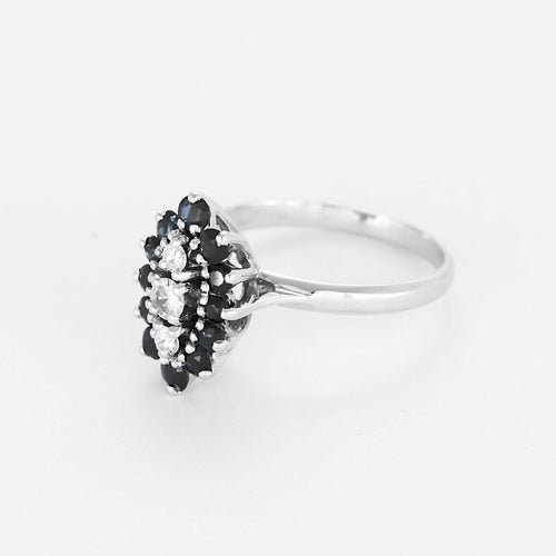 Bague 53.5 Bague La Marquise Prestige or blanc, diamants 58 Facettes LP1459/