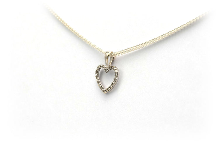 Pendentif Pendentif contemporain en or blanc serti de diamants 58 Facettes 13816