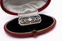 White gold Art Déco brooch with sapphires 58 Facettes 10570