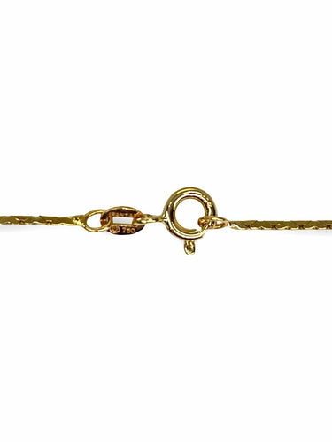 Collier or jaune saphirs et diamants 0,60 ct