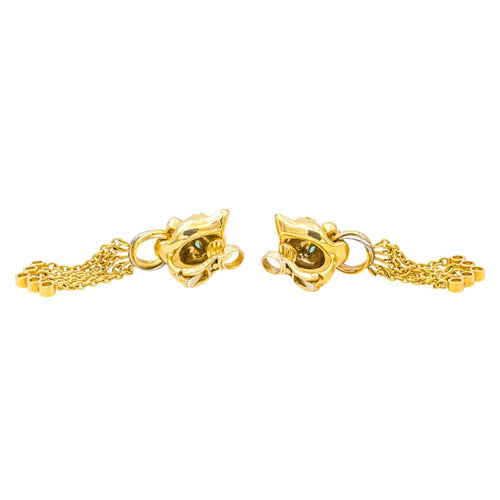 Boucles d'oreilles Cartier Boucles d'oreilles  Panthère Or jaune Diamant, Emeraude 58 Facettes 4364140RV