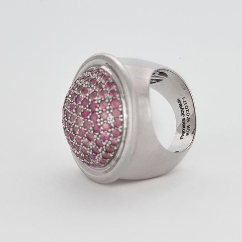 Bague 53 Premier Joyaux - Bague or blanc rubis 58 Facettes 240400
