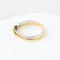 Bague Bague solitaire bicolore avec diamant taille brillant 58 Facettes 129595