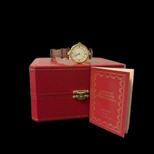 Montre Cartier Montre Must De Cartier Vermeil 58 Facettes MT43996