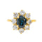 Bague 55 Bague Or jaune Saphir, Diamant 58 Facettes 578410CD