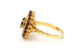 Bague 60 Bague en or jaune sertie de grenats 58 Facettes 22327