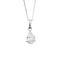 Collier Collier Solitaire Or Blanc et Diamant Poire 58 Facettes 240 748
