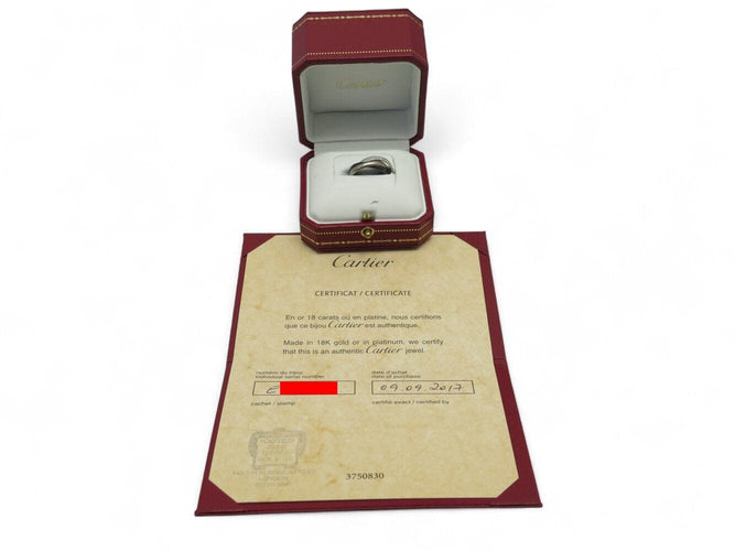 Bague 50 bague CARTIER trinity ceramique diamants pm crb4235400 t50 or blanc 58 Facettes 269669