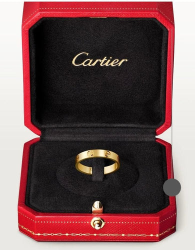 Bague 51 Alliance Love Cartier petit modèle or rose 18 carats 58 Facettes