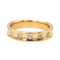 Bague 54 Bague Demi-alliance Or jaune Diamant 58 Facettes 3261222CN