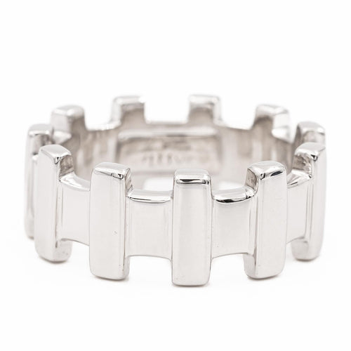 Bague 51 Zolotas Bague Alliance  Or blanc 58 Facettes 2057824CN