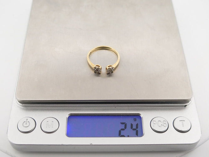 Bague 54 bague juliette juju j0306y 5mm en or jaune 18k & diamants 0.25ct 58 Facettes 267116