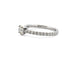 Bague 53 Solitaire Cartier en diamants sur monture en platine 58 Facettes