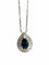 Collier Collier or blanc saphir et diamants 0,70 ct 58 Facettes 1551