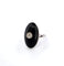 Bague 55 Bague en platine avec onyx et diamant central 58 Facettes