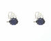 Boucles d'oreilles Boucles d'oreilles en or blanc serties de saphirs et de diamants 58 Facettes 9615