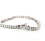 Bracelet Superbe bracelet tennis en platine avec diamants baguette 58 Facettes