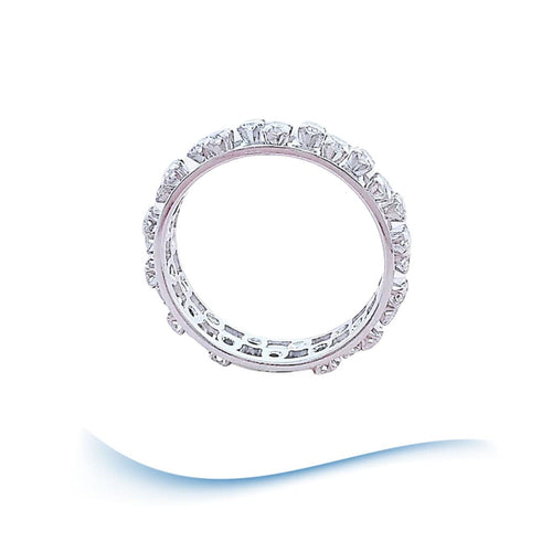 Bague 50 Bague Alliance or blanc diamants 58 Facettes AA 1696