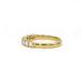 Bague 57 Demi-alliance or jaune diamants 58 Facettes 220502R