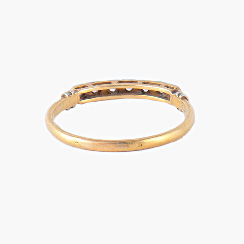 Bague 62 Demi-alliance diamants 58 Facettes