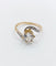 Bague 54.5 Bague tourbillon antique en or 18k et platine, diamants taille ancienne 1,35 carat 58 Facettes A06442
