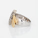 Ring 55 Bumble Bee Diamond Ring Two-tone Gold 58 Facettes G10626