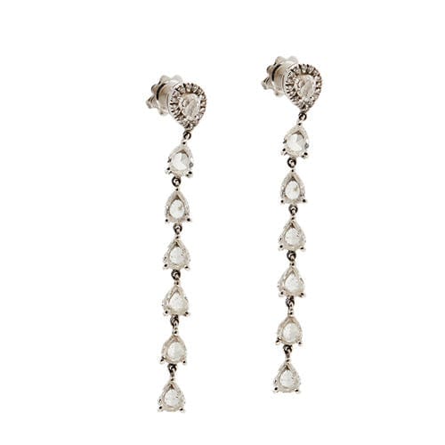 Boucles d'oreilles pendantes en diamant