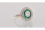 Bague 54 Bague art déco diamants et émeraudes 58 Facettes 26477-26557