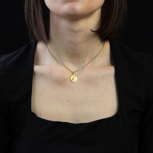 Pendentif Médaille Saint Christophe or jaune 58 Facettes CVP109