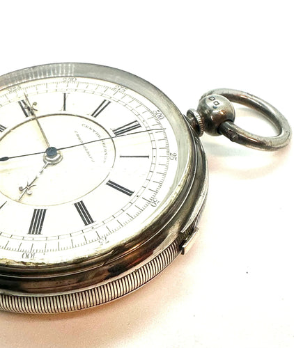 Montre Chronomètre de poche anglais de prestige – S. Lichtenstein Manchester 58 Facettes