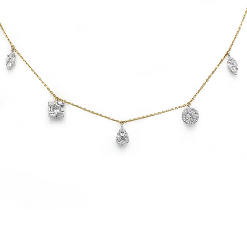 Collier Collier Or bi-colore Pampilles - DJULA 58 Facettes 250410R