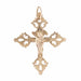 Pendentif Croix ancienne en or rose 58 Facettes 24-200