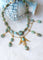 Collier Collier Ancien Neo Egyptien Or Jaune et Turquoises 58 Facettes