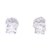 White gold stud earrings, diamonds. 58 Facettes 33674