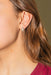 Boucles d'oreilles Boucles d'oreilles Demi créoles Or blanc Diamant 58 Facettes 3681511RV