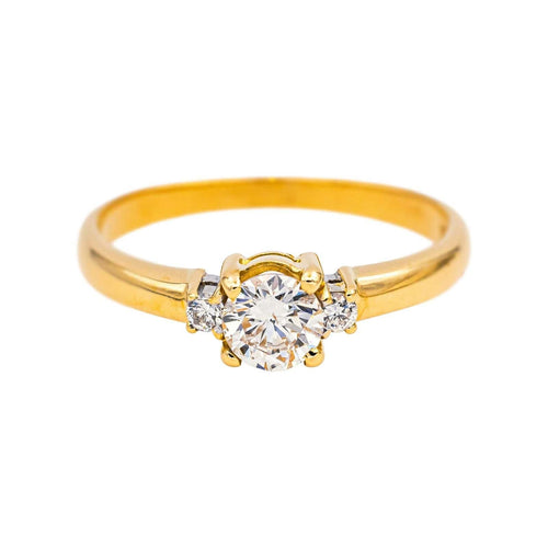 Bague 54 Bague Solitaire Or jaune Diamant 58 Facettes 4033248CN