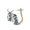 Boucles d'oreilles Boucles d'oreilles en argent et or jaune avec diamant taille ancienne européenne 58 Facettes