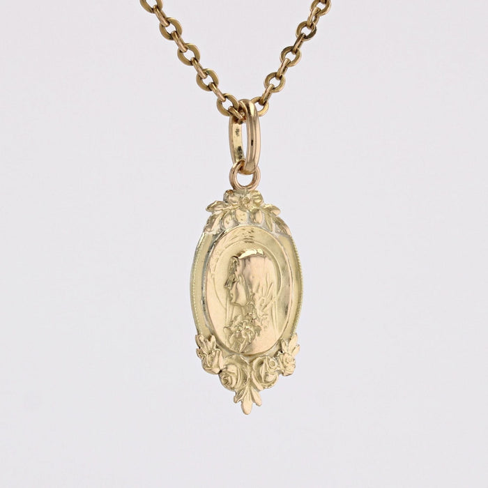 Pendentif Pendentif ancien or jaune Sainte Thérèse 58 Facettes 24-145C