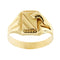 Bague Bague chevalier en or jaune avec serpent 58 Facettes 29398