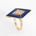 Bague 54 Bague Triangle Diamant Lapis Lazuli 58 Facettes G13172