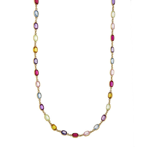 Collier Collier pierres de couleur 58 Facettes 28080