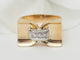 Bague 56 Bague Tank en or jaune et diamants 58 Facettes 33199