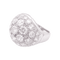 Bague 50 Bague pavage or blanc, diamants. 58 Facettes 34033