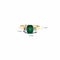 Bague 54 Bague Trilogie Or Jaune 14k Émeraude & Diamants 58 Facettes 107-GS31490